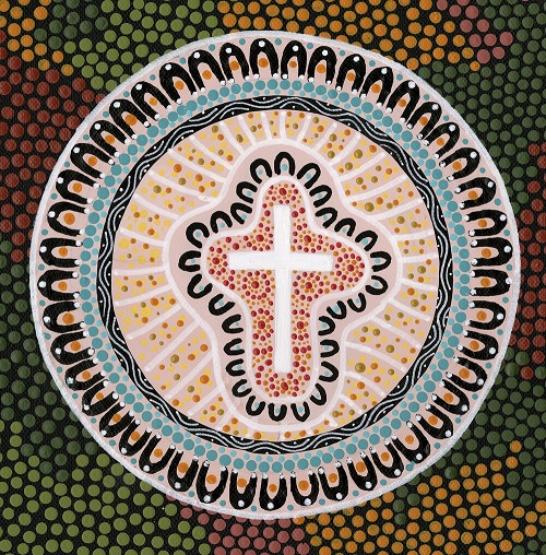 aboriginal-dot-painting-by-stevie-o-chin-st-andrew-s-indooroopilly